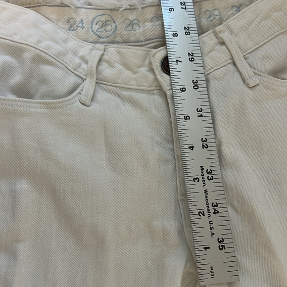 Earnest Sewn Bootcut Low Ride White Women Size 25 - Picture 4 of 7